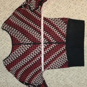 WHBM Size M Maroon and Black Shirt